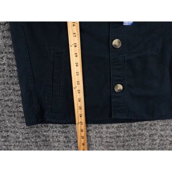 Ford Motors Chore Jacket Mens Medium Black Heavy Twill Graphic Print Logo NWT - Picture 13 of 16